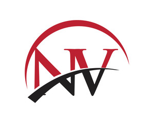 NV red letter logo swoosh