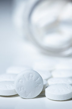 Aspirin pills. Generic 325mg aspirin pills