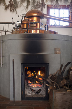 Stove in distillery