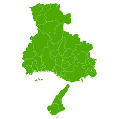 兵庫　地図　緑　アイコン