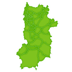 奈良　地図　緑　アイコン