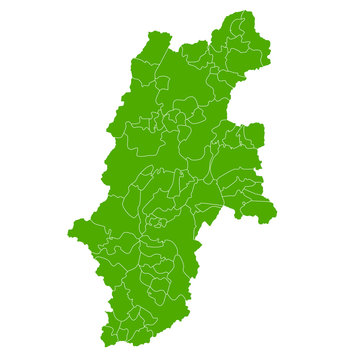 長野　地図　緑　アイコン