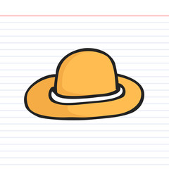 Hat doodle icon