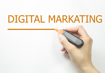 digital marketing writing marker 