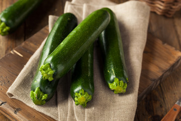 Raw Green Organic Zucchini Squash