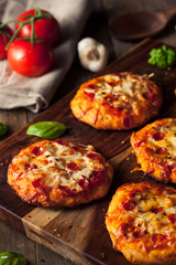 Homemade Cheesy Pepperoni PIzza on a Biscuit