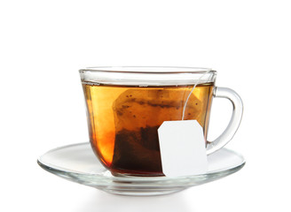 Cup of tea, isolated on white