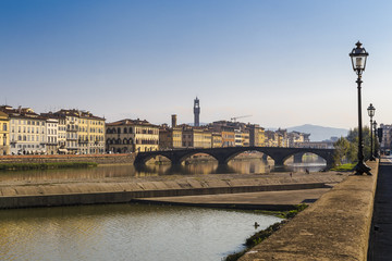 Fototapeta premium Quay of the river Arno