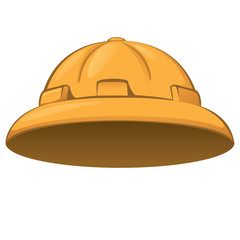 Illustration representing a security equipment, protective helmet, construction