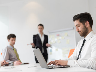 Fototapeta premium portrait of young modern arab business man at office