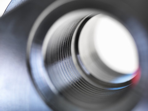 Close up of engineering component - focussed on shaft