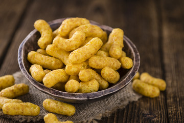 Portion of Peanut Puffs