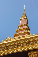 The monument of King Norodom Sihanoukin is located on central of Phnom Penh, Cambodia.