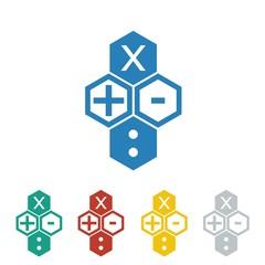 mathematics logo icon Vector
