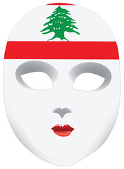 Bandana in the form of the national flag Lebanon