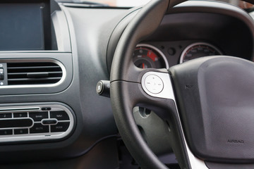 Fototapeta na wymiar car steering wheel