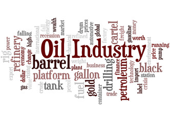 Oil Industry, word cloud concept 7