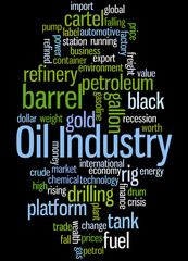 Oil Industry, word cloud concept 8
