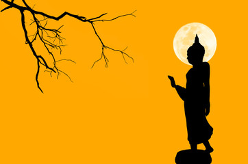 Silhouette Image of buddha