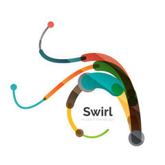 Vector swirl circle logo