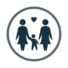 Unisexual family icon