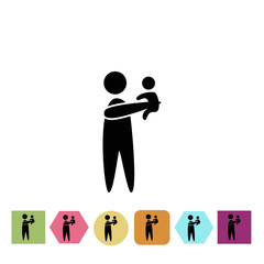 Man with child icon