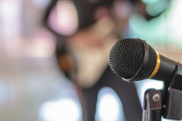 Microphone in concert hall