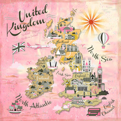 United Kingdom travel map