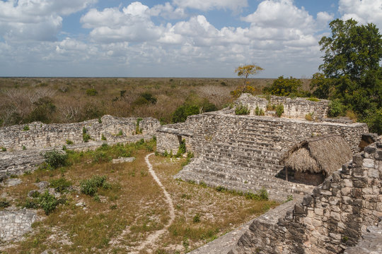 Ruins of the ancient Mayan city of Ek Balam, Mexico