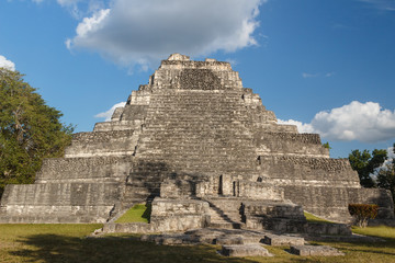 Fototapeta na wymiar Ruins of the ancient Mayan city of Chacchoben, Mexico