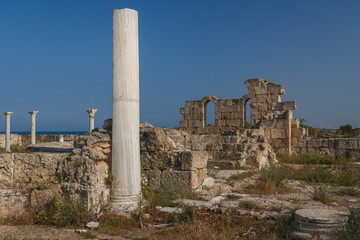 Ruins of the ancient Roman city of Salamis, North Cyprus