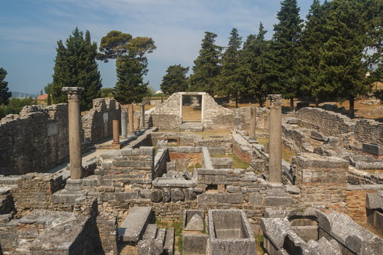 Ruins of the ancient Roman city of Solin (Salona), Croatia