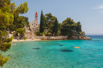 Dominical convent near the beach in the town of Bol on Brac isla