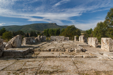 Fototapeta na wymiar Ruins of Nemea ancient sanctuary, Peloponnese, Greece