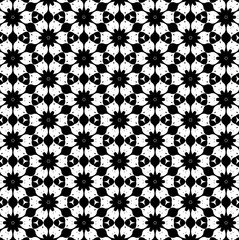 Ornament with elements of black and white colors. u
