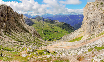 Dolomites. Falzarego pass. Lagazuoi area