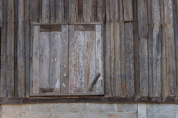 Obraz na płótnie Canvas Old window rustic vintage antique and wood texture