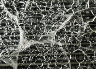 Cracked glass