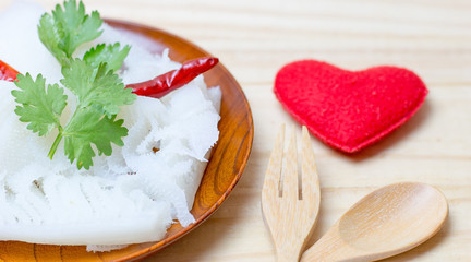 whiten ox tripe for food