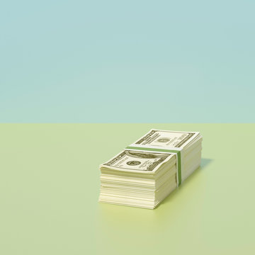 Stack of dollars