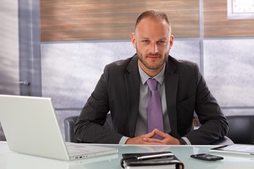 Portrait of handsome businessman