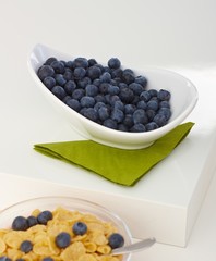 Bowl of fresh blueberry