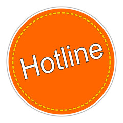 Hotline sticker