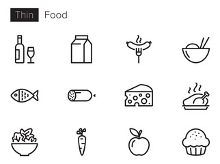 Food Vector icons set