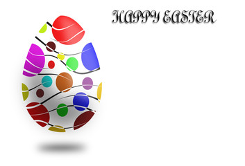 White easter egg and 