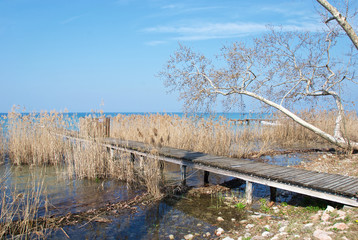 Pier for small boats of fishing