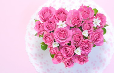 ハートのアレンジメント