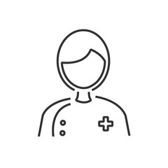 line icon male doctor avatar