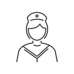 line icon nurse icon