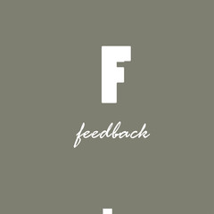 Feedback. Vector lettering illustration,